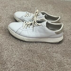 Cole Haan white leather sneakers